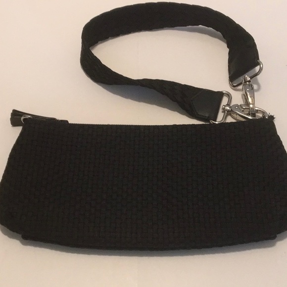 The Sak Handbags - The SAK Black woven shoulderbag, wristlet CLUTCH LIKE NEW